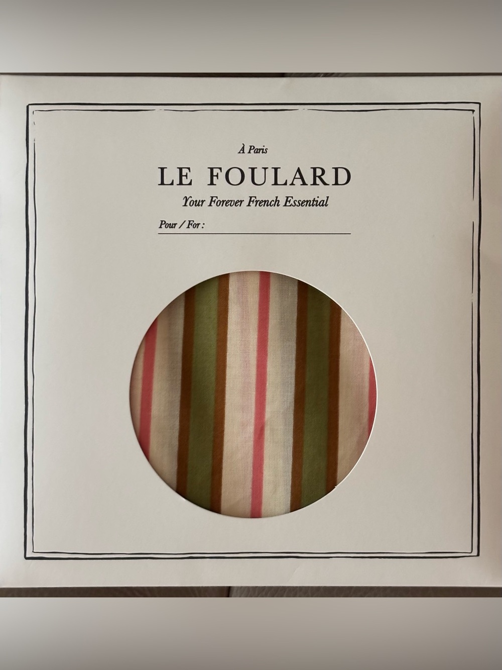 Sézane Gaston Le Cream Foulard Scarf
